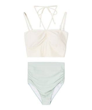 San-ai Resort（三愛水着楽園） 【SALE】トップス付き3点セット水着　9M　【San-ai Resort（サンアイリゾート）】 グリーン