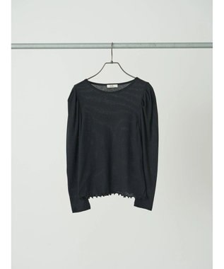 earth music&ecology パフスリーブクレープリブインナー Black