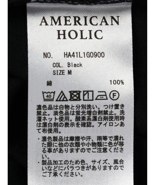 AMERICAN HOLIC アシンメトリー切替カットチュニック Black