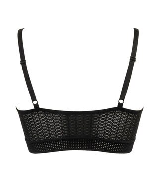 BRADELIS New York 【BRADELIS FIT】UrbanStyleブラ26S1 ノンワイヤー 補正ブラ 補整 下着 響きにくいカップ ブラック