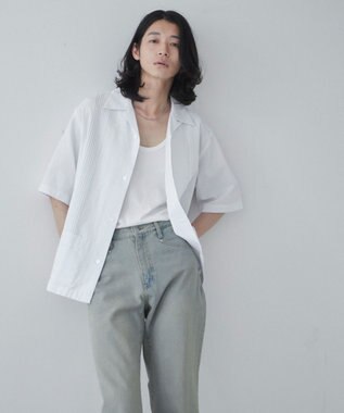 WEGO 【ユニセックス着用ITEM】キューバシャツ ホワイト