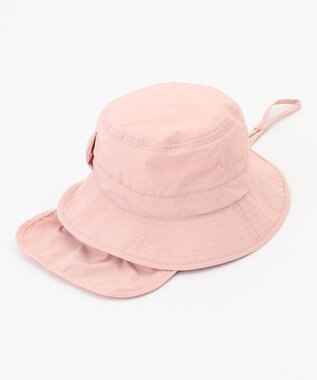 ANY KIDS 【UVカット/撥水/日よけ付き】バケットハット ピンク