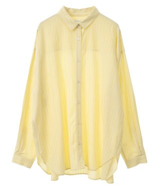 AMERICAN HOLIC サラックールバックタックシャツ Stripe Yellow