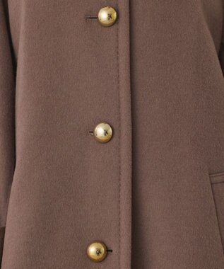 GRACE CONTINENTAL ウールカシミヤリバーコート ブラウン