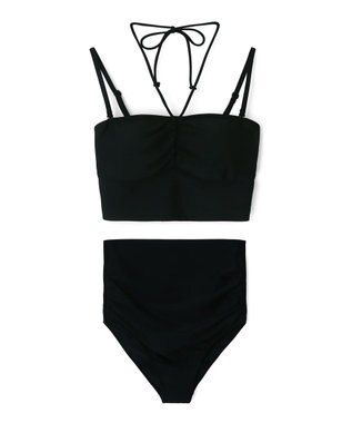 San-ai Resort（三愛水着楽園） 【SALE】トップス付き3点セット水着　9M　【San-ai Resort（サンアイリゾート）】 ブラック