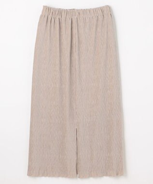 ANY L 【ウエストゴム】シュリンクベロアスカート ベージュ