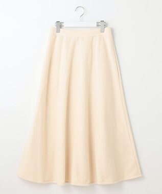 23区 【SLOW/セットアップ対応】マイクロエコフリース フレア スカート アイボリー系