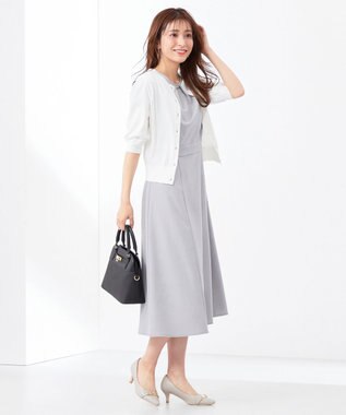 ANY SIS 【洗える】ハーフスリーブ カーディガン オフホワイト