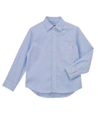MIKI HOUSE HOT BISCUITS 【110-130cm】ブロード素材の長袖シャツ