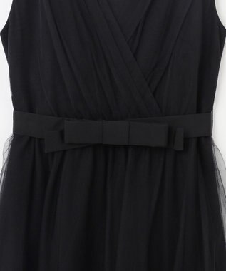 GRACE CONTINENTAL チュールドレープドレス ブラック