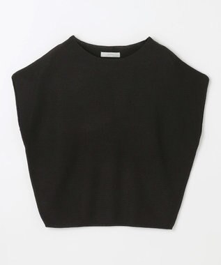 ANY 【新色追加/14色展開】アクリルガーターフレンチスリーブニット ブラック