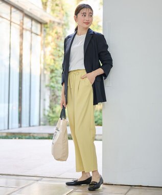 ANY L 【セットアップ着用可】イージーケアライトストレッチダブルジャケット ネイビー