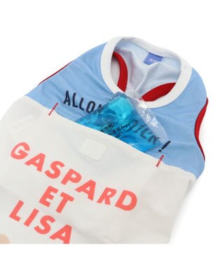 PET PARADISE リサとガスパール ポケットクール タンクトップ 《ふたり》 小型犬 ホワイト