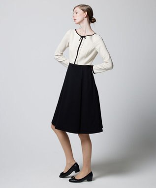 TOCCA 【WEB限定カラー有り＆消臭＆洗える！】LUCE 長袖ドレス ベージュ系