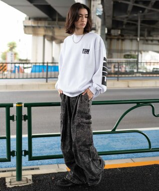 WEGO 【2点SET】アクセ付きストレートラインプルオーバー ホワイト