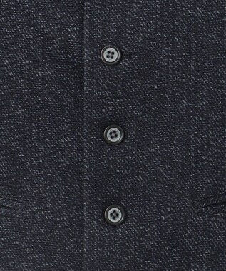 JOSEPH ABBOUD 【キングサイズ】ツィーディジャージー ベスト ネイビー系