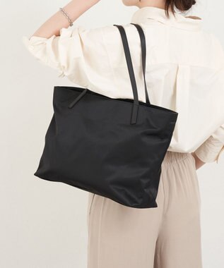 russet 《ファスナーポケット付きショルダーベルト》2wayトートバッグ(SF-266) Black