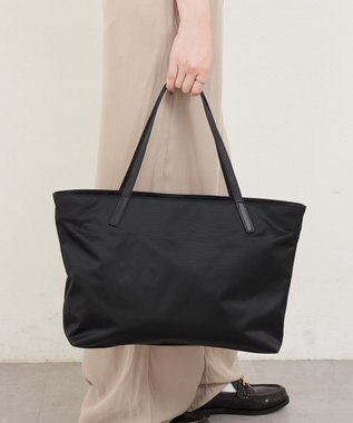 russet 《ファスナーポケット付きショルダーベルト》2wayトートバッグ(SF-266) Black