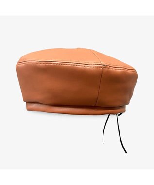 林八百吉商店 un chapeau  エコレザーベレー オレンジ