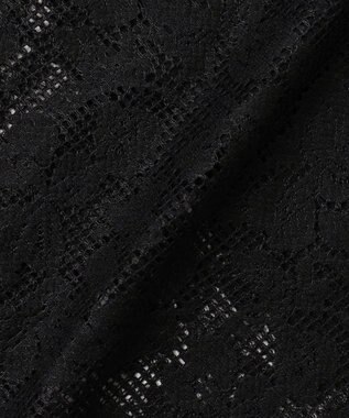 BEIGE， FLUORITE / 異素材コンビ レーススカート Black
