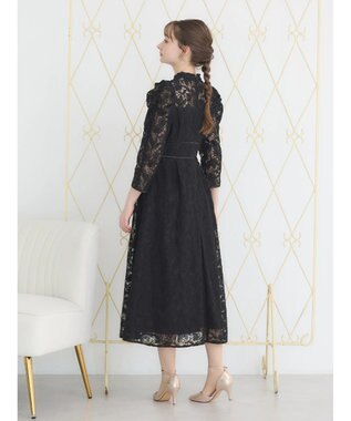 earth music&ecology 総レースワンピース Black