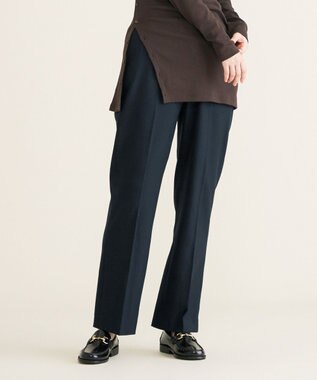 SHARE PARK LADIES 【洗える】TRストレートパンツ ネイビー