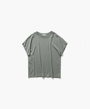 ATON SUVIN 60/2 | キャップスリーブTシャツ KHAKI