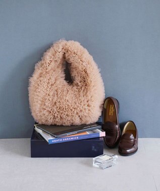 TOPKAPI 【TREASURE TOPKAPI】ランダム フリル チュール バッグ ベージュ