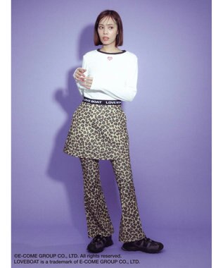 Green Parks ■別注　ＬＯＶＥ　ＢＯＡＴ　フレアパンツ Leopard