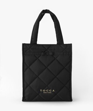 TOCCA 【キャンセル分販売！】【A4サイズ対応】COLOR OF GLORY CUSTOMIZED BAG カスタマイズ トートバッグ ブラックキルト×細リボン