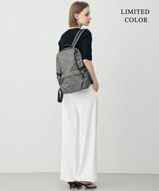 ICB 【A4サイズ収納可・撥水】８ポケットナイロンリュック チャコールグレー系