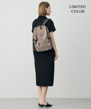ICB 【A4サイズ収納可・撥水】８ポケットナイロンリュック ライトモカ系