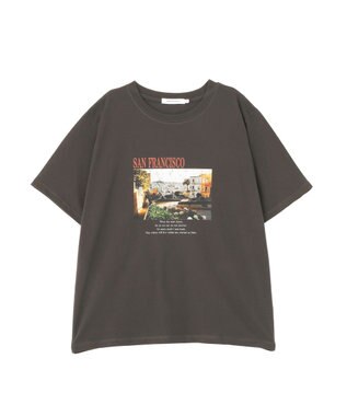 AMERICAN HOLIC SANFRANCISCO ロゴ＆フォトTシャツ Charcoal Gray