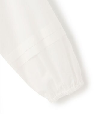 23区 L 【SLOW/洗える】コットンローン ティアードチュニック ブラウス ホワイト系