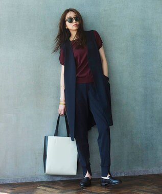 UNFILO L 【新色追加！/UVケア/接触冷感/抗菌防臭】スゴ機能 コンパクトニットＴ バーガンディ系