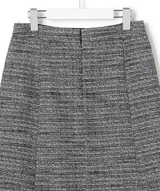 23区 L ライトシャインツイード スカート ブラックミックス