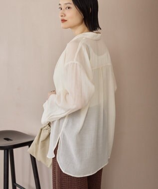 AMERICAN HOLIC ラスターシアーシャツ Charcoal Gray