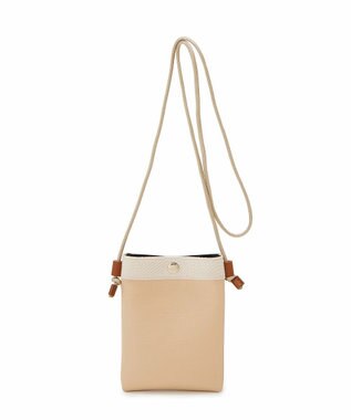 TOPKAPI 【Breath TOPKAPI】RIPPLE リプル スリム サコッシュ スマホショルダー ライトベージュ