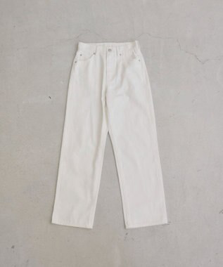 WEGO 【ANGIE VINTAGE/SMLサイズ展開】ストレートデニムパンツ オフホワイト