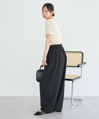 earth music&ecology クロエシェボディニットスーツ Ivory