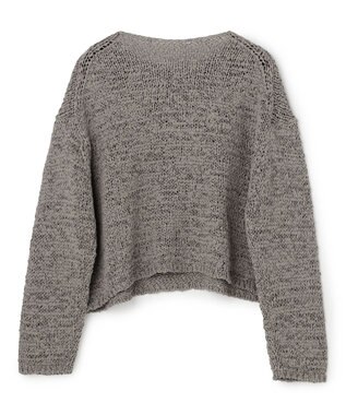 UNFILO テープヤーンニット プルオーバー チャコール