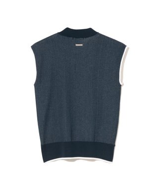 ZERO HALLIBURTON ノースリーブモックネックニット ZHG-W6S8b 85222 ネイビー