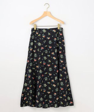 組曲 S 【先行予約】クラッシックフラワープリント フレアスカート ブラック系5
