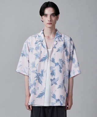 WEGO 【ユニセックス着用ITEM/MLサイズ展開】トロミアロハシャツ（S） ピンク