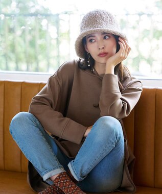 Tiaclasse ボアバケットハット ベージュ