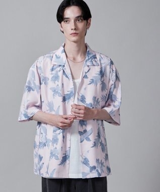 WEGO 【ユニセックス着用ITEM/MLサイズ展開】トロミアロハシャツ（S） ピンク