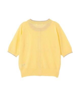 AMERICAN HOLIC 配色フリルレイヤードカーディガン Yellow