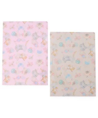 Chacott Catクリアファイル オフホワイト