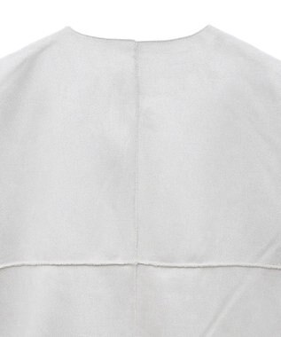 CRAFT STANDARD BOUTIQUE エコファー×ムートンチュニックベスト Light Gray