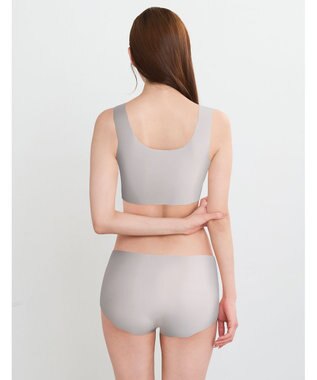 WACOAL 【GOCOCi ゴコチ】 ノンワイヤーブラ ハーフトップ まるでつけていないような着ごこち フラット仕上げ ホックなし CGG535 /ワコール グレー